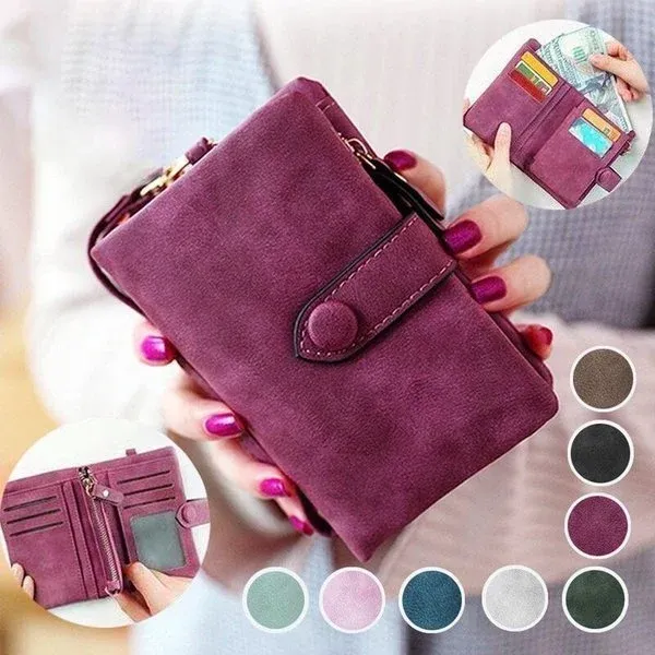 🔥Hot Sale Small trifold leather wallet for women👰